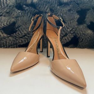 Calvin Klein t-strap patent leather heels